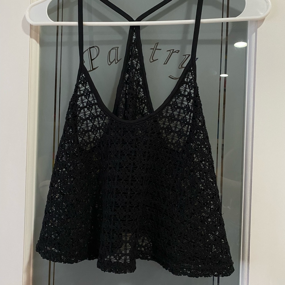 Victoria’s Secret Pink Knit Tank, Size: M, Black